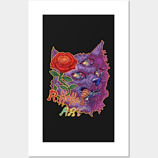 RHokeArt Wolfcat Posters and Art